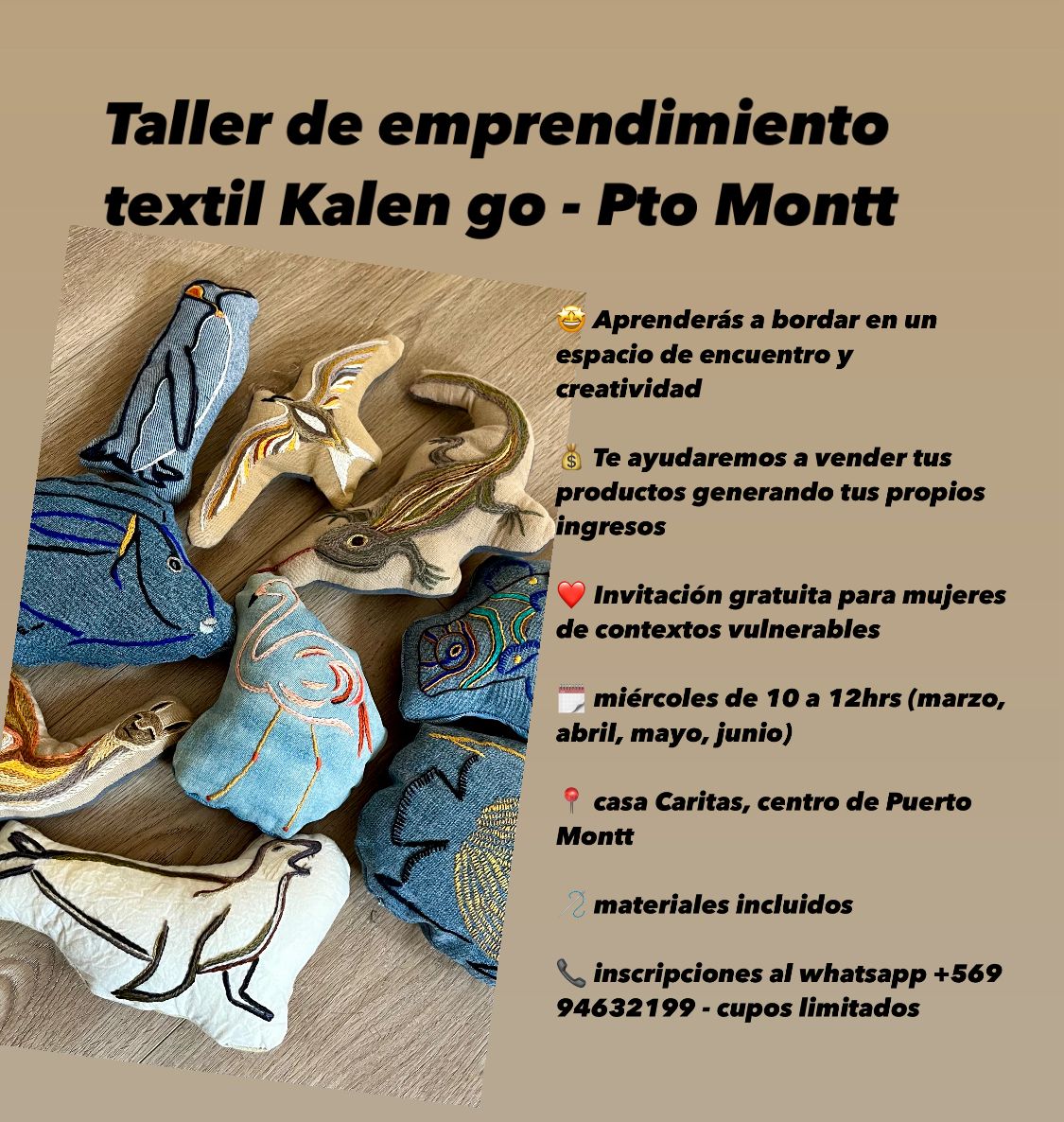 Caritas Chile organiza Taller de emprendimiento textil en Puerto Montt