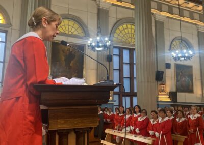 Voluntarias de la Cruz Roja se reunen en Catedral de Puerto Montt
