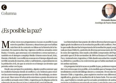 ¿Es posible la paz?