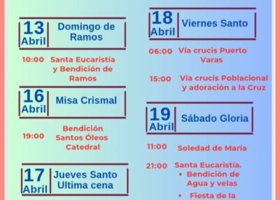 Semana Santa 2025 en Parroquia El Buen Pastor