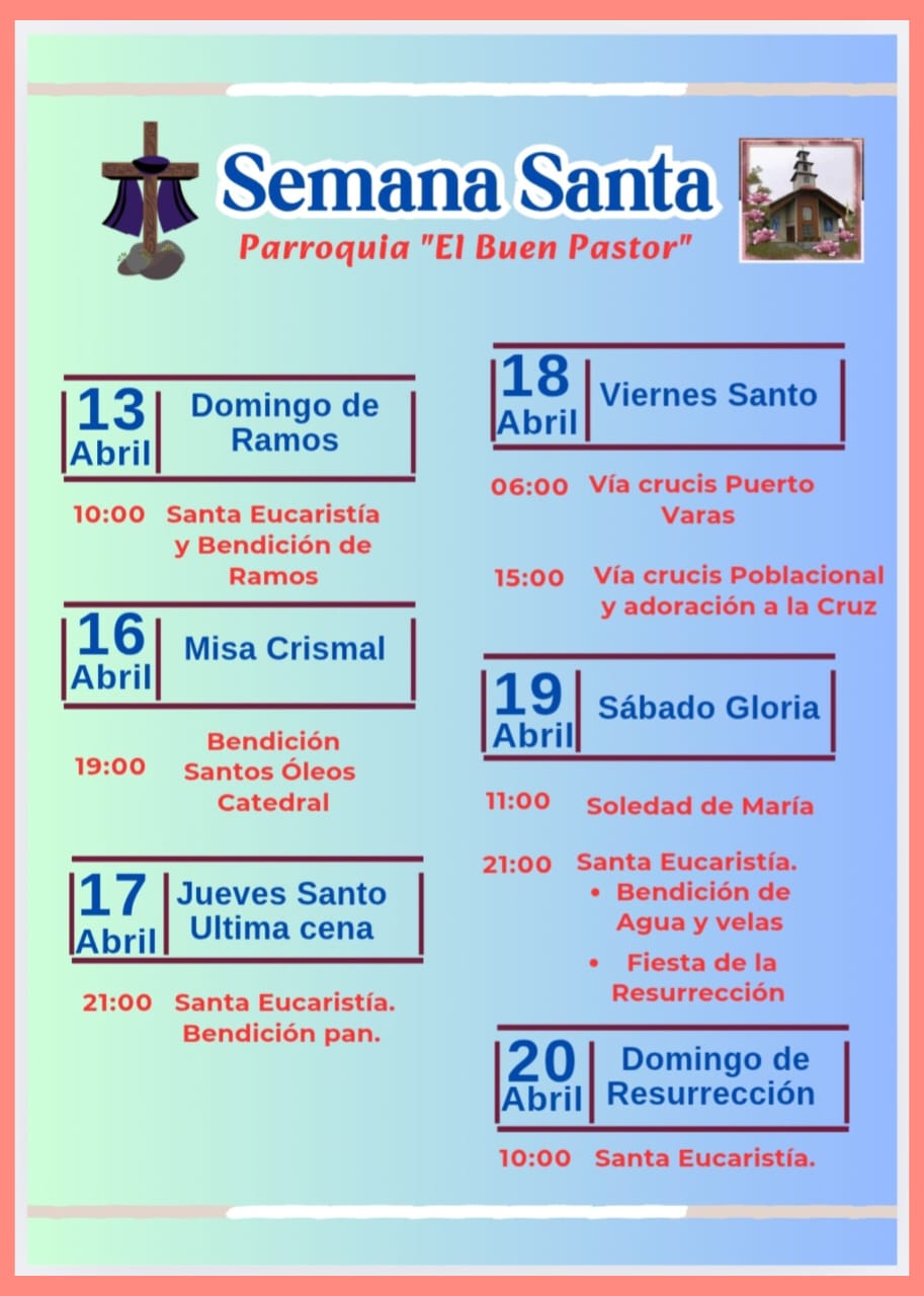 Semana Santa 2025 en Parroquia El Buen Pastor