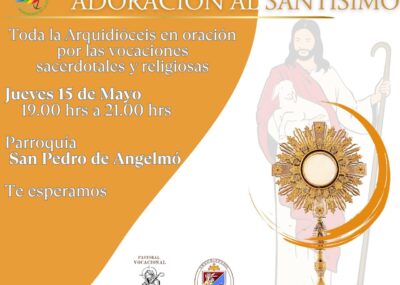 Adoración al Santisimo en el marco de la semana vocacional