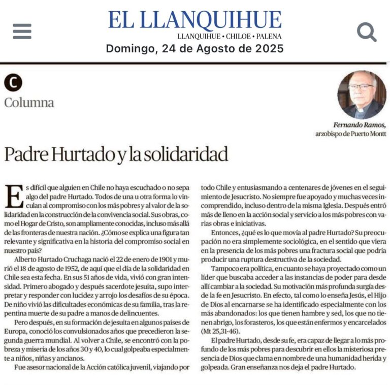 P. Hurtado y la solidaridad