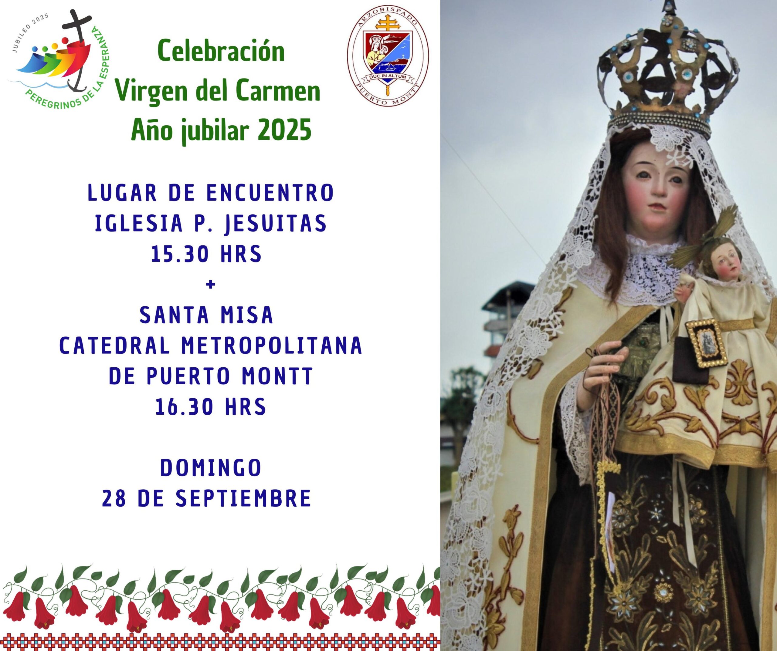 Celebración de la Virgen del Carmen en el Año Jubilar 2025