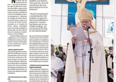El Llanquihue |  30 Septiembre 2025 Fernando ramos, arzobispo de Puerto Montt, tras el Te Deum: “Hay que preguntarse si el modelo de sociedad que estamos proponiendo a las nuevas generaciones realmente es humano”