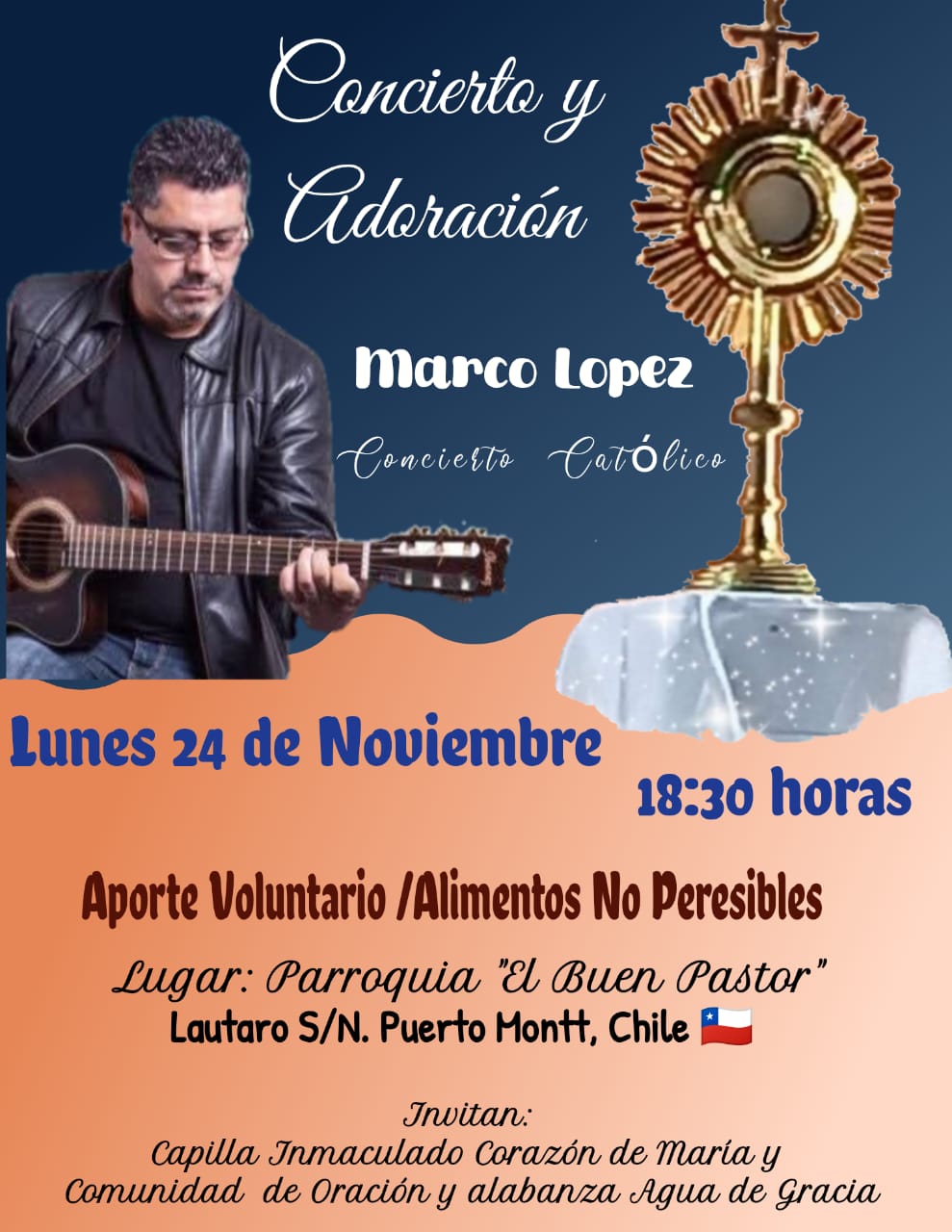 Invitación a Concierto y Adoración