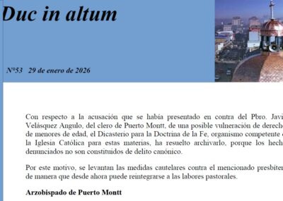 Comunicado N°53 Arzobispado de Puerto Montt