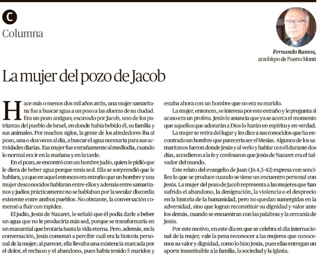 La mujer del pozo de Jacob