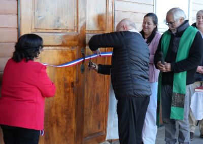 Comunidad de la Capilla Nuestra Señora del Carmen San Carlos de Meli inaugura y bendice el Salón Multiuso “Betania”