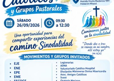 Encuentro de Movimientos Católicos y Grupos Pastorales se realizará en Puerto Montt